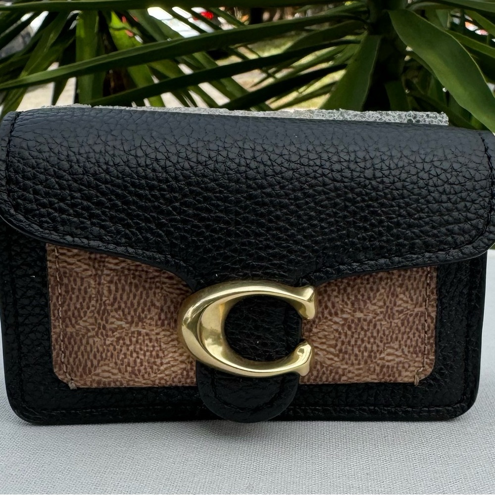 Coach Mini Tabby Bag Charm In Signature Canvas